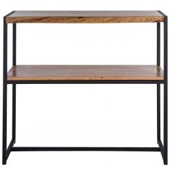 Ars manufacti Meuble avec vasque Kaawo - Acacia massif / Fer - Acacia / Noir - Largeur : 90 cm -Meubles de salle de bain Soldes 2022 1000276816 220713 030 DETAILS P000000001000276816