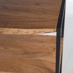 Ars manufacti Meuble avec vasque Kaawo - Acacia massif / Fer - Acacia / Noir - Largeur : 90 cm -Meubles de salle de bain Soldes 2022 1000276816 220713 045 DETAILS P000000001000276816