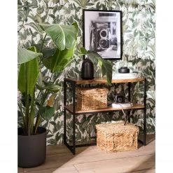 Ars manufacti Meuble avec vasque Kaawo - Acacia massif / Fer - Acacia / Noir - Largeur : 90 cm -Meubles de salle de bain Soldes 2022 1000276816 220812 021 MOOD DETAILS P000000001000276816 mood