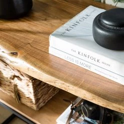 Ars manufacti Meuble avec vasque Kaawo - Acacia massif / Fer - Acacia / Noir - Largeur : 90 cm -Meubles de salle de bain Soldes 2022 1000276816 220812 034 DETAILS P000000001000276816