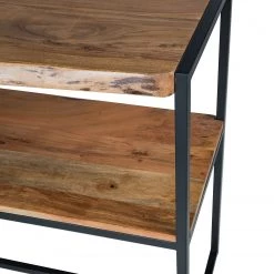 Ars manufacti Meuble avec vasque Kaawo - Acacia massif / Fer - Acacia / Noir - Largeur : 70 cm -Meubles de salle de bain Soldes 2022 1000276817 220713 040 DETAILS P000000001000276817