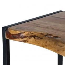 Ars manufacti Meuble avec vasque Kaawo - Acacia massif / Fer - Acacia / Noir - Largeur : 70 cm -Meubles de salle de bain Soldes 2022 1000276817 220713 045 DETAILS P000000001000276817