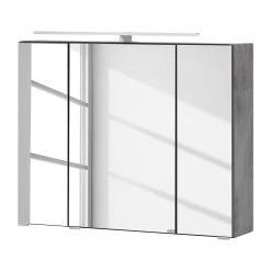 Giessbach Armoire de toilette Vallersta - Avec éclairage intégré - Imitation béton foncé