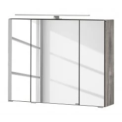 Giessbach Armoire de toilette Vallersta - Avec éclairage intégré - Chêne gris