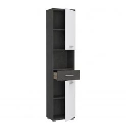 Loftscape Colonne de salle de bain Osino - Blanc brillant / Imitation béton foncé -Meubles de salle de bain Soldes 2022 1000279079 210716 13334700007 DETAILS P000000001000279079