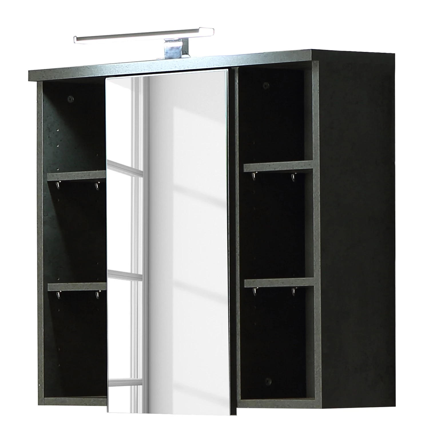 Red Living Armoire de toilette Warka II - Imitation béton foncé 3 Red Living Armoire de toilette Warka II - Imitation béton foncé