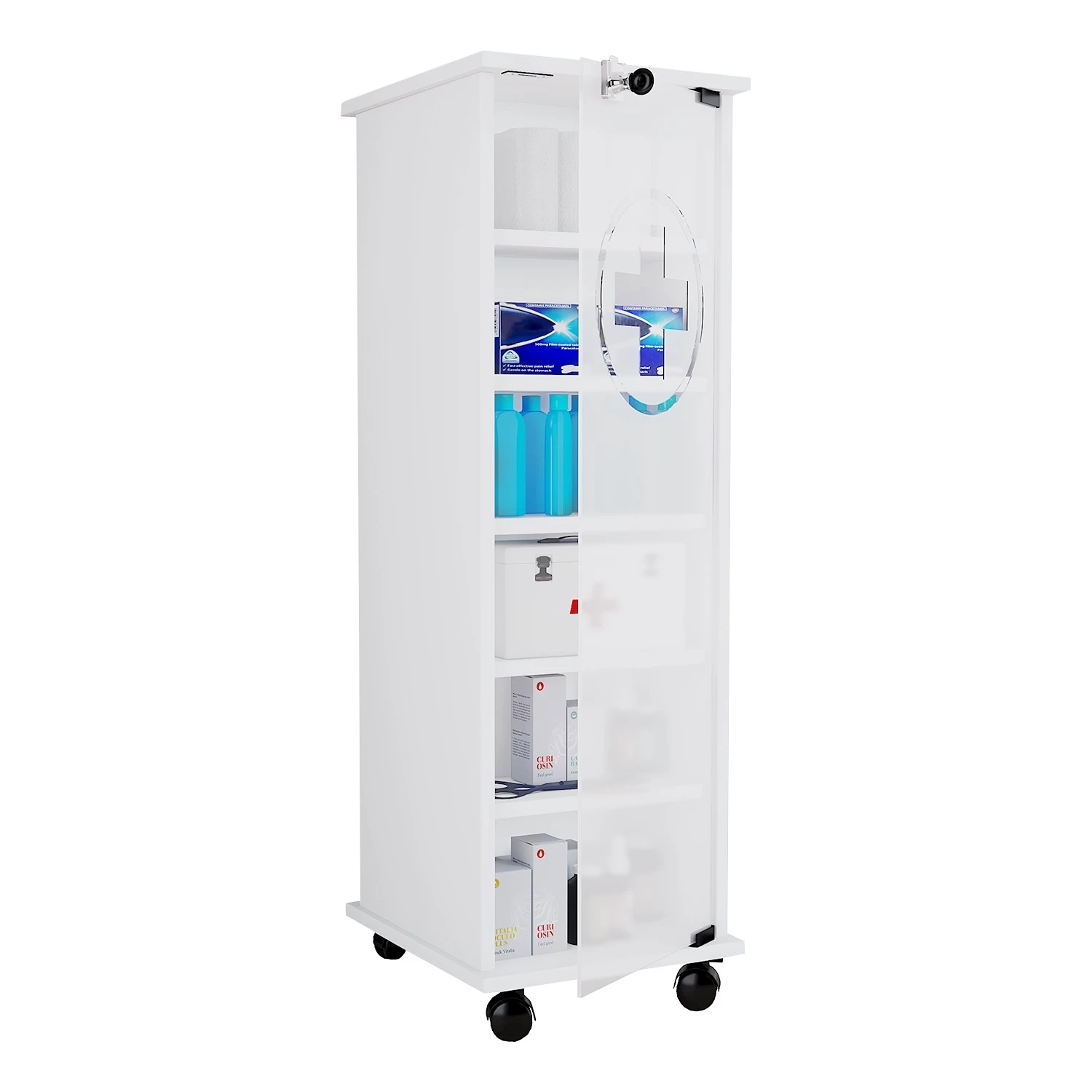 VCM Armoire à pharmacie Nilasu - Blanc 3 VCM Armoire à pharmacie Nilasu - Blanc