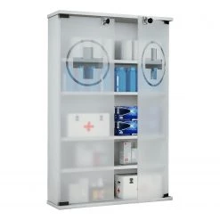 VCM Armoire à pharmacie Honula - Blanc -Meubles de salle de bain Soldes 2022 1000279874 210727 14452300024 DETAILS P000000001000279874