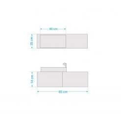 VCM Meuble avec vasque Gudas - Imitation chêne de Sonoma -Meubles de salle de bain Soldes 2022 1000279898 210727 12385900034 SKETCH DETAILS P000000001000279898 sketch