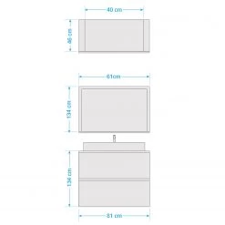 VCM Salle de bain Lendas I (2 éléments) - Anthracite - Largeur : 61 cm -Meubles de salle de bain Soldes 2022 1000279899 210727 12385900035 SKETCH DETAILS P000000001000279899 sketch