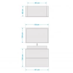 VCM Salle de bain Lendas I (2 éléments) - Imitation chêne clair / Gris - Largeur : 61 cm 7 VCM Salle de bain Lendas I (2 éléments) - Imitation chêne clair / Gris - Largeur : 61 cm -Meubles de salle de bain Soldes 2022 1000279922 210727 12390000058 SKETCH DETAILS P000000001000279922 sketch