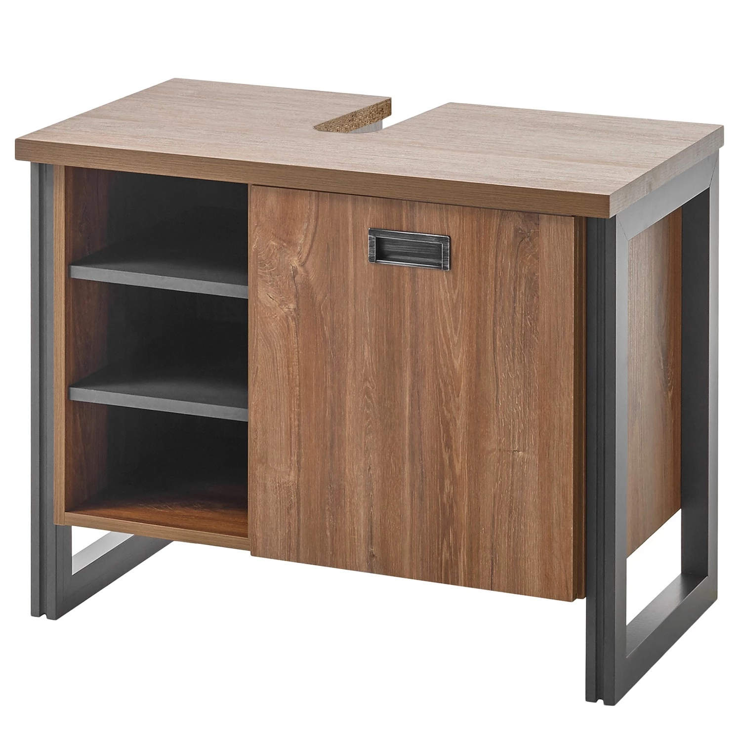 Ars manufacti Meuble sous lavabo Marton II - Imitation chêne Stirling / Anthracite 3 Ars manufacti Meuble sous lavabo Marton II - Imitation chêne Stirling / Anthracite