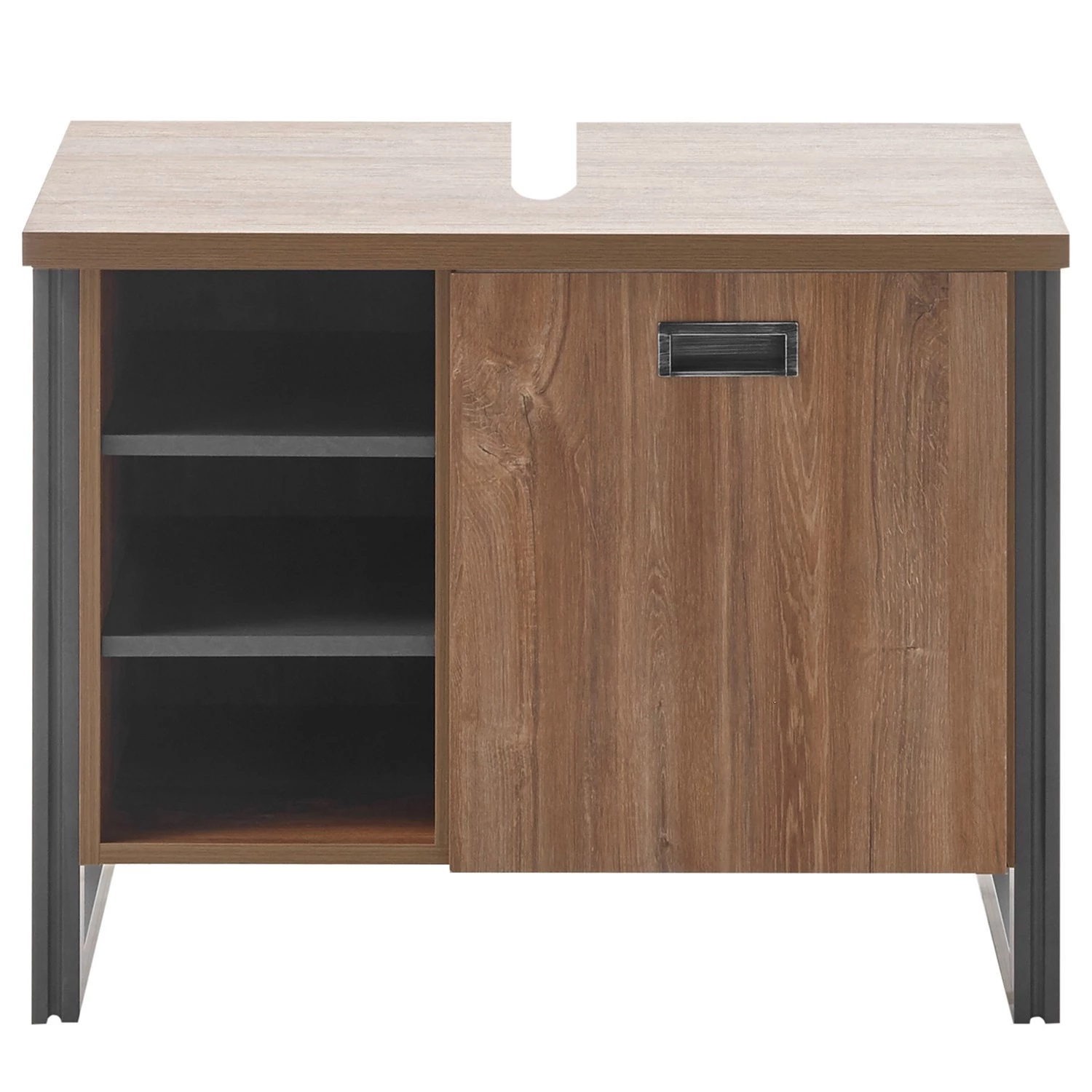 Ars manufacti Meuble sous lavabo Marton II - Imitation chêne Stirling / Anthracite 5 Ars manufacti Meuble sous lavabo Marton II - Imitation chêne Stirling / Anthracite – Image 3