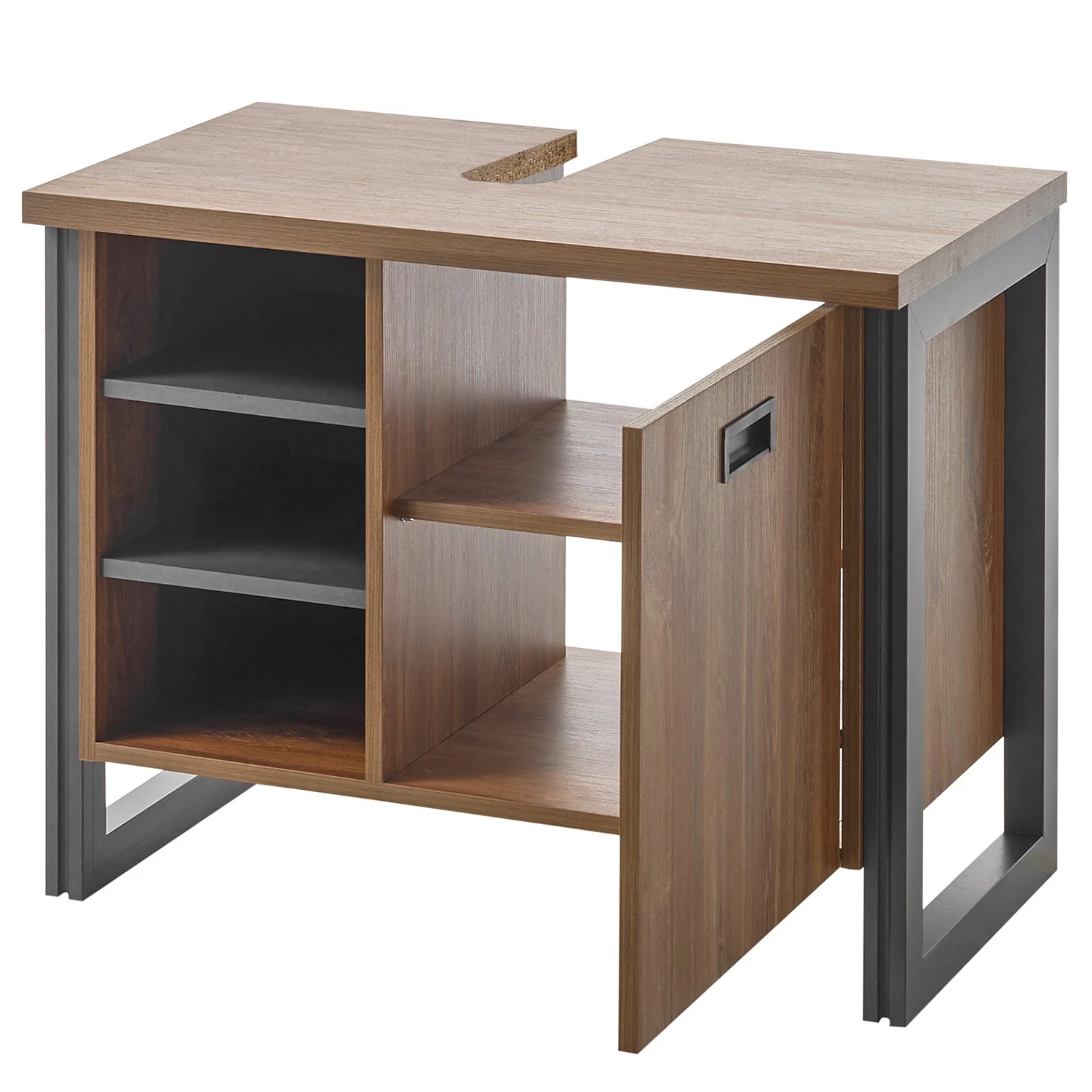 Ars manufacti Meuble sous lavabo Marton II - Imitation chêne Stirling / Anthracite 6 Ars manufacti Meuble sous lavabo Marton II - Imitation chêne Stirling / Anthracite – Image 4