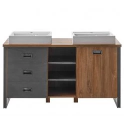 Ars manufacti Salle de bain Marton XV (4 éléments) - Imitation chêne Stirling / Anthracite -Meubles de salle de bain Soldes 2022 1000281648 210729 14385200068 DETAILS P000000001000281648