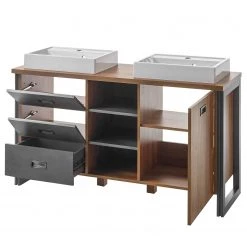 Ars manufacti Salle de bain Marton XVII (4 éléments) - Imitation chêne Stirling / Anthracite -Meubles de salle de bain Soldes 2022 1000281649 210729 14385300074 DETAILS P000000001000281649