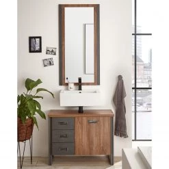 Ars manufacti Salle de bain Marton VII (2 éléments) - Imitation chêne Stirling / Anthracite