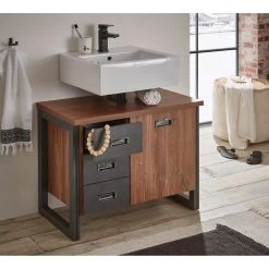 Ars manufacti Salle de bain Marton VII (2 éléments) - Imitation chêne Stirling / Anthracite -Meubles de salle de bain Soldes 2022 1000281654 210729 14385300088 MOOD DETAILS P000000001000281654 mood