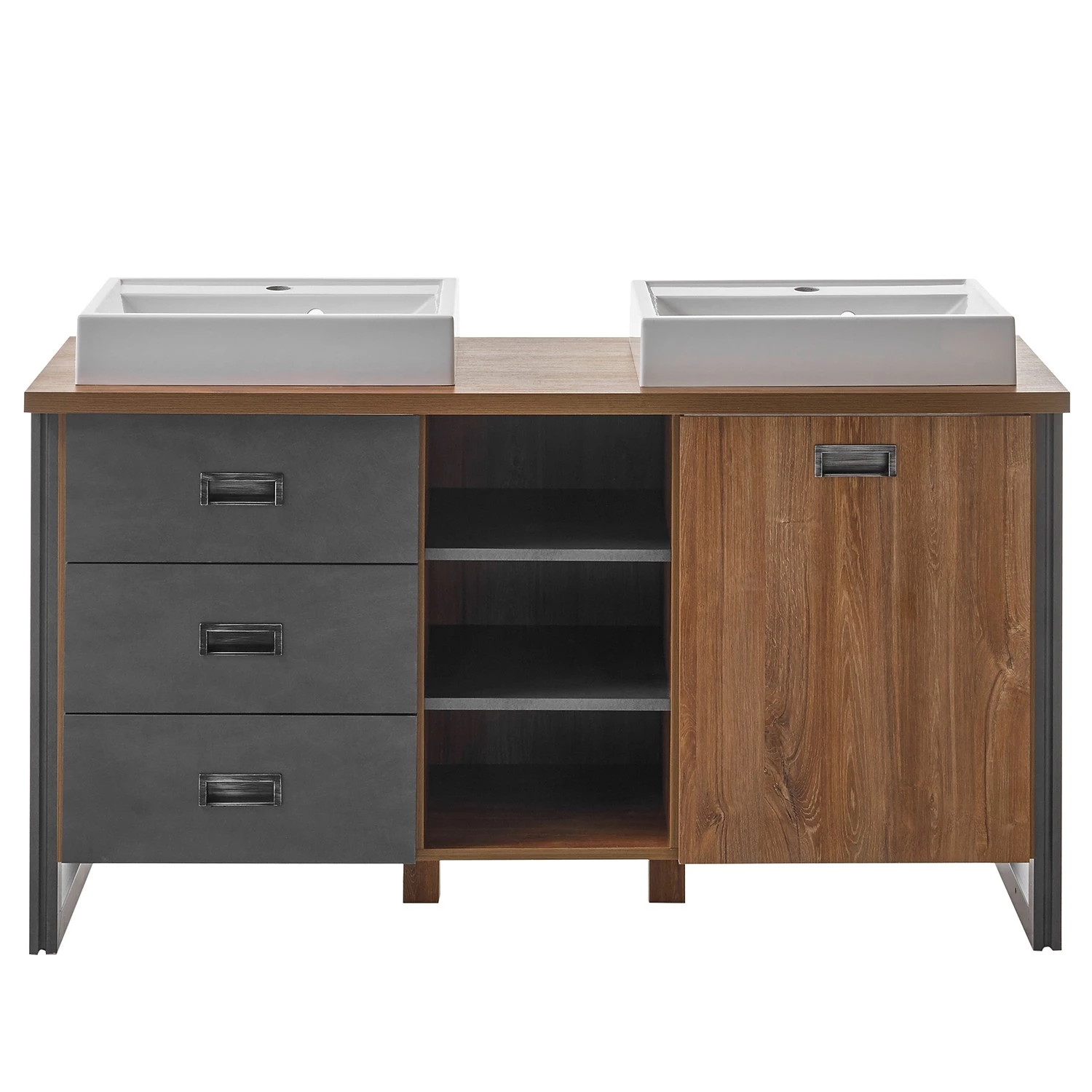 Ars manufacti Salle de bain Marton XIV (3 éléments) - Imitation chêne Stirling / Anthracite 9 Ars manufacti Salle de bain Marton XIV (3 éléments) - Imitation chêne Stirling / Anthracite – Image 7