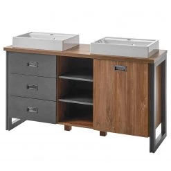 Ars manufacti Salle de bain Marton XVI (4 éléments) - Imitation chêne Stirling / Anthracite -Meubles de salle de bain Soldes 2022 1000281660 210729 14385400131 DETAILS P000000001000281660