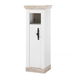 Ridgevalley Armoire de salle de bain Lewk - Imitation pin blanc / Imitation pin