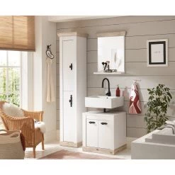 Ridgevalley Colonne de salle de bain Lewk I - Imitation pin blanc / Imitation pin -Meubles de salle de bain Soldes 2022 1000281709 210728 08082300073 MOOD DETAILS P000000001000281709 mood