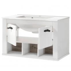 Ridgevalley Meuble avec vasque Lewk II - Imitation pin blanc / Imitation pin -Meubles de salle de bain Soldes 2022 1000281712 210728 08082600112 DETAILS P000000001000281712