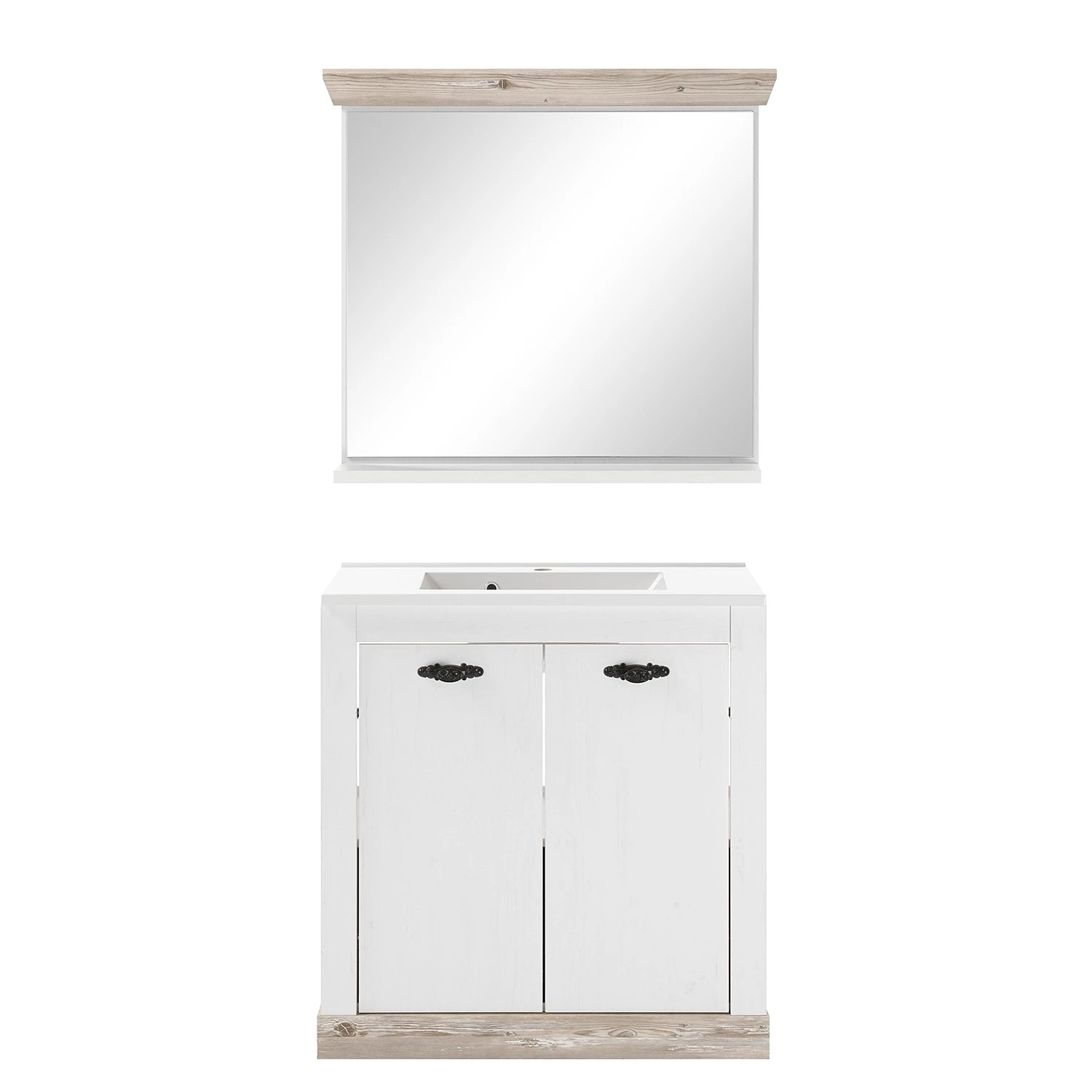 Ridgevalley Salle de bain Lewk VII (2 éléments) - Imitation pin blanc / Imitation pin 5 Ridgevalley Salle de bain Lewk VII (2 éléments) - Imitation pin blanc / Imitation pin – Image 3