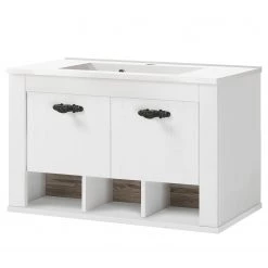 Ridgevalley Salle de bain Lewk XVI (3 éléments) - Imitation pin blanc / Imitation pin -Meubles de salle de bain Soldes 2022 1000281718 210728 08083100196 DETAILS P000000001000281718