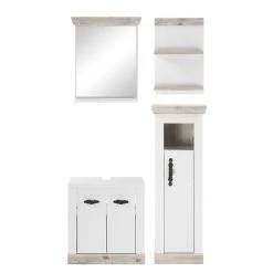 Ridgevalley Salle de bain Lewk IV (4 éléments) - Imitation pin blanc / Imitation pin -Meubles de salle de bain Soldes 2022 1000281722 210728 08083300235 DETAILS P000000001000281722