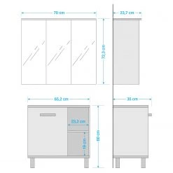 Schildmeyer Salle de bain Padua II (2 éléments) - Gris platine -Meubles de salle de bain Soldes 2022 1000283629 210804 06161100037 SKETCH DETAILS P000000001000283629 sketch