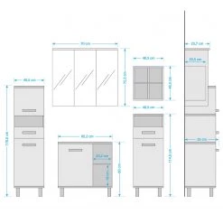 Schildmeyer Salle de bain Padua I (5 éléments) - Gris platine 33 Schildmeyer Salle de bain Padua I (5 éléments) - Gris platine -Meubles de salle de bain Soldes 2022 1000283630 210804 06215200059 SKETCH DETAILS P000000001000283630 sketch