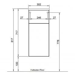 Pelipal Meuble bas Tiberio - Blanc 11 Pelipal Meuble bas Tiberio - Blanc -Meubles de salle de bain Soldes 2022 1000287322 210902 08012100027 SKETCH DETAILS P000000001000287322 sketch