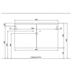 Pelipal Meuble sous lavabo Tiberio I - Blanc -Meubles de salle de bain Soldes 2022 1000287323 210902 08014300033 SKETCH DETAILS P000000001000287323 sketch
