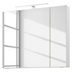 Pelipal Armoire de toilette Tiberio - Avec éclairage intégré - Blanc - Largeur : 80 cm