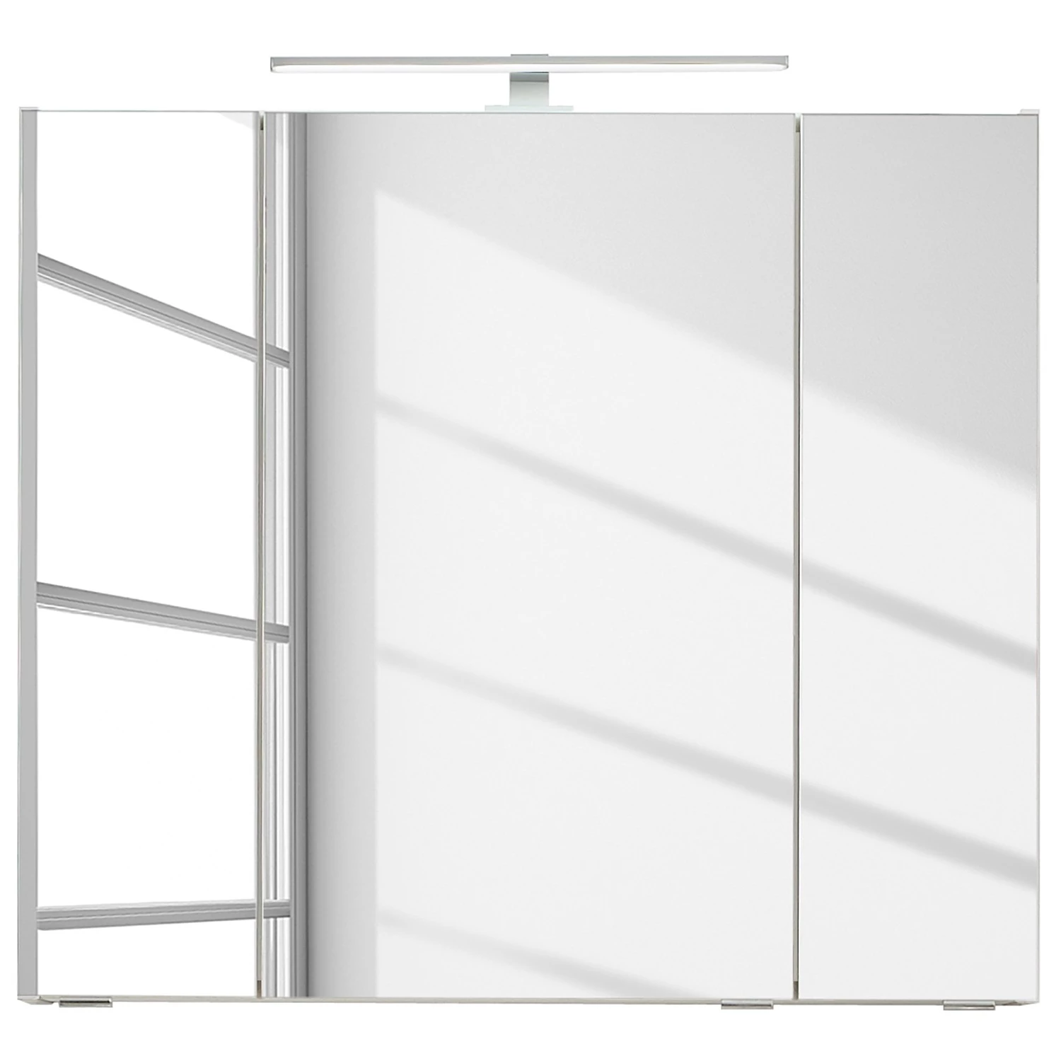 Pelipal Armoire de toilette Tiberio - Avec éclairage intégré - Blanc - Largeur : 80 cm 6 Pelipal Armoire de toilette Tiberio - Avec éclairage intégré - Blanc - Largeur : 80 cm – Image 4