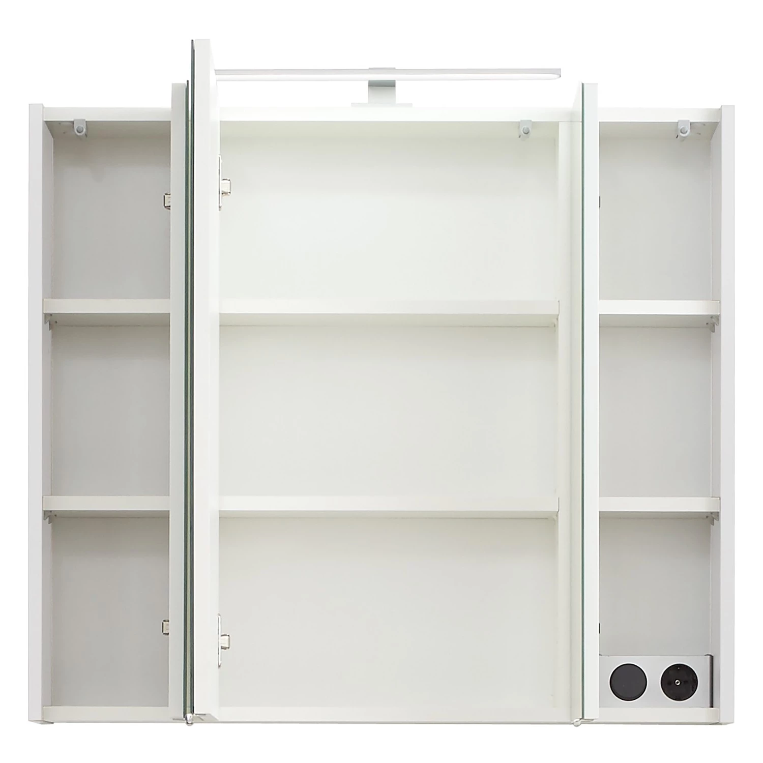 Pelipal Armoire de toilette Tiberio - Avec éclairage intégré - Blanc - Largeur : 80 cm 7 Pelipal Armoire de toilette Tiberio - Avec éclairage intégré - Blanc - Largeur : 80 cm – Image 5
