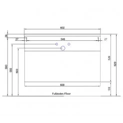 Pelipal Meuble sous lavabo Tiberio II - Blanc -Meubles de salle de bain Soldes 2022 1000287333 210902 08021800052 SKETCH DETAILS P000000001000287333 sketch