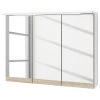 Loftscape Armoire de toilette Pomezia - Avec éclairage intégré - Blanc - Largeur : 80 cm