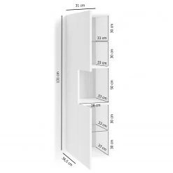 Loftscape Colonne de salle de bain Pomezia - Blanc -Meubles de salle de bain Soldes 2022 1000287413 210820 14074800075 SKETCH DETAILS P000000001000287413 sketch
