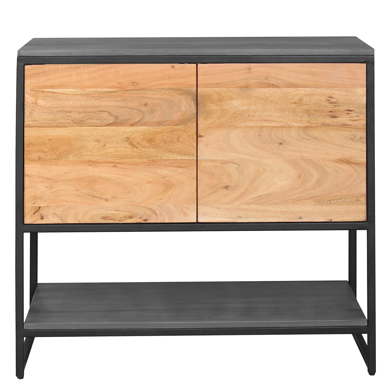 Ars manufacti Salle de bain Conjo I (3 éléments) - Acacia massif / Fer - Acacia / Noir - Largeur : 136 cm 5 Ars manufacti Salle de bain Conjo I (3 éléments) - Acacia massif / Fer - Acacia / Noir - Largeur : 136 cm – Image 3