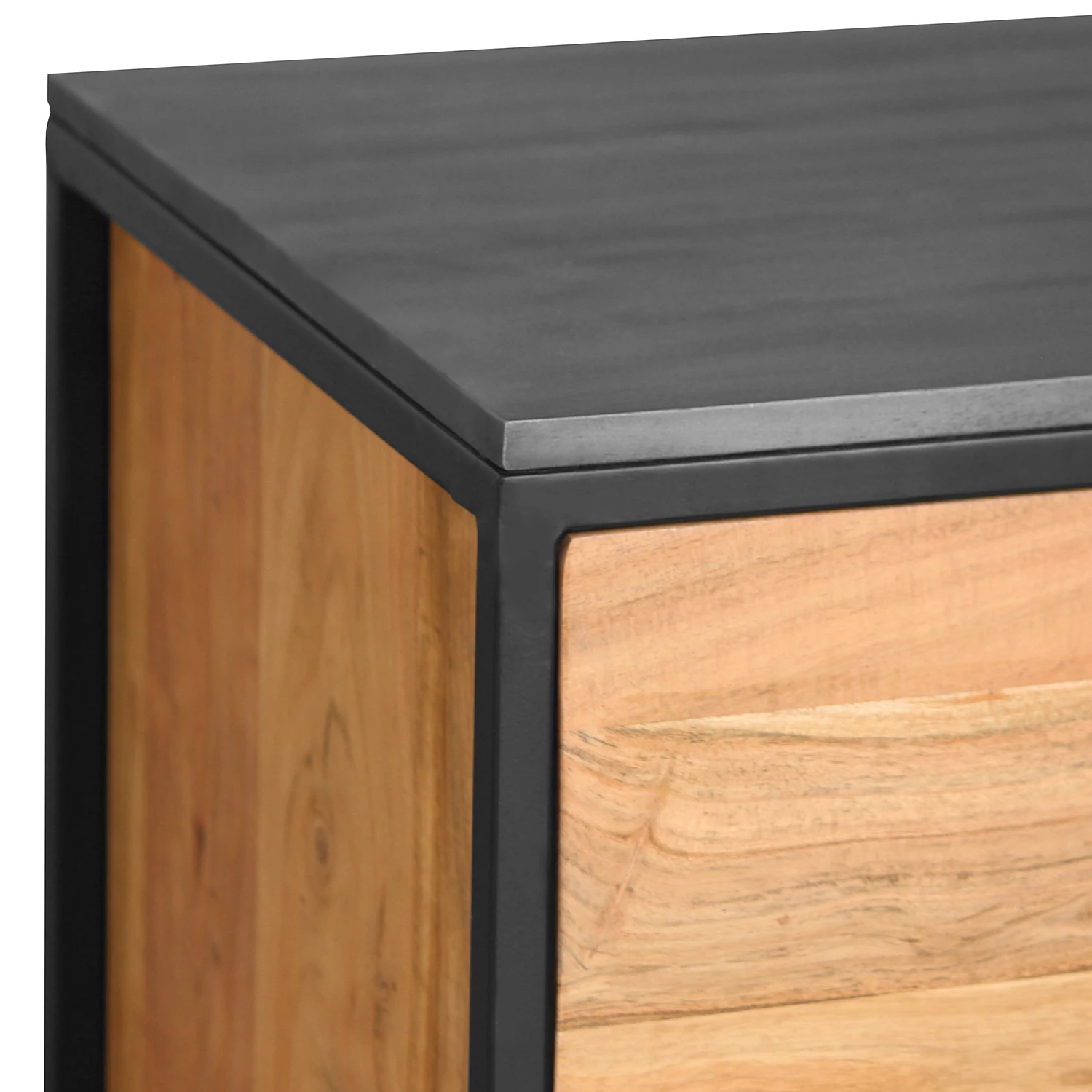 Ars manufacti Salle de bain Conjo I (3 éléments) - Acacia massif / Fer - Acacia / Noir - Largeur : 136 cm 10 Ars manufacti Salle de bain Conjo I (3 éléments) - Acacia massif / Fer - Acacia / Noir - Largeur : 136 cm – Image 8