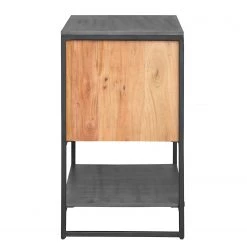 Ars manufacti Meuble sous vasque Conjo - Acacia massif / Fer - Acacia / Noir - Largeur : 90 cm -Meubles de salle de bain Soldes 2022 1000287812 220517 031 DETAILS P000000001000287812