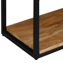 Ars manufacti Étagère Conjo I - Acacia massif / Fer - Acacia / Noir - Hauteur : 90 cm -Meubles de salle de bain Soldes 2022 1000287815 220517 035 DETAILS P000000001000287815