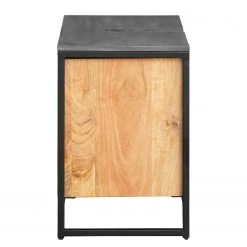 Ars manufacti Salle de bain Conjo IV (2 éléments) - Acacia massif / Fer - Acacia / Noir -Meubles de salle de bain Soldes 2022 1000287826 220517 032 DETAILS P000000001000287826