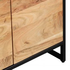 Ars manufacti Salle de bain Conjo IV (2 éléments) - Acacia massif / Fer - Acacia / Noir -Meubles de salle de bain Soldes 2022 1000287826 220517 034 DETAILS P000000001000287826