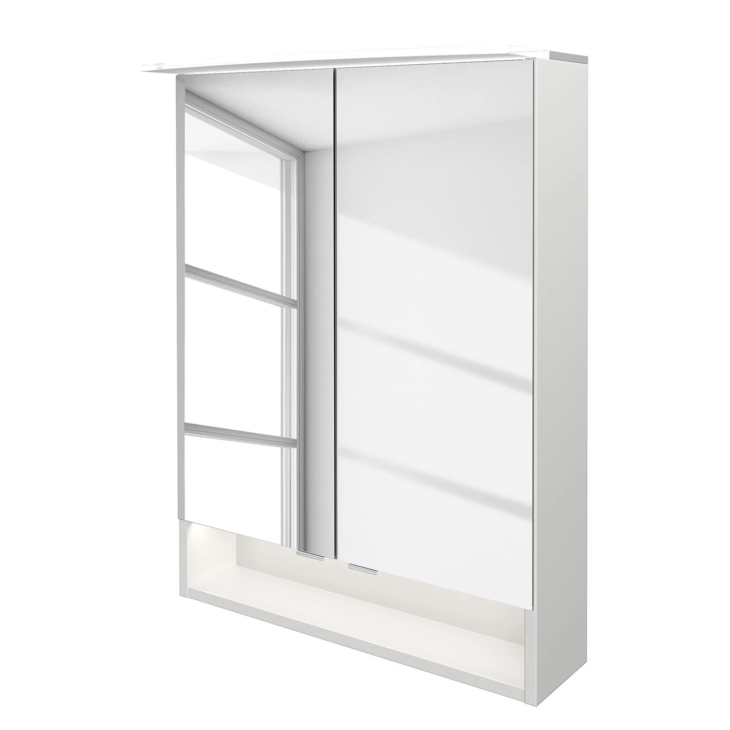 Fackelmann Armoire de toilette B.Style - Avec éclairage intégré - Blanc - Largeur : 60 cm 3 Fackelmann Armoire de toilette B.Style - Avec éclairage intégré - Blanc - Largeur : 60 cm