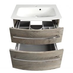 Fackelmann Meuble avec vasque B.Style - Chêne gris - Largeur : 65 cm -Meubles de salle de bain Soldes 2022 1000287852 210826 08283200143 DETAILS P000000001000287852