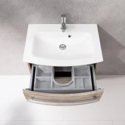 Fackelmann Meuble avec vasque B.Style - Chêne gris - Largeur : 65 cm -Meubles de salle de bain Soldes 2022 1000287852 210826 08283200144 DETAILS P000000001000287852