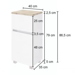 Giessbach Meuble bas Cosona - Blanc mat -Meubles de salle de bain Soldes 2022 1000289242 210917 09 SKETCH DETAILS P000000001000289242 sketch